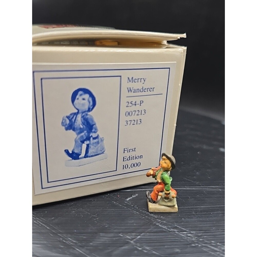 Vtg Olszewski Hummel Miniature Bronze Figure 1st Edition Merry Wanderer 254-P